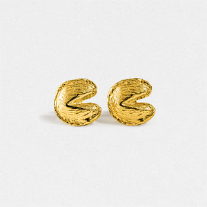 Fortune Cookie Earrings Gift Set - Gold